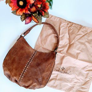 Patricia Nash Tan Hobo Bag with Stud Accents